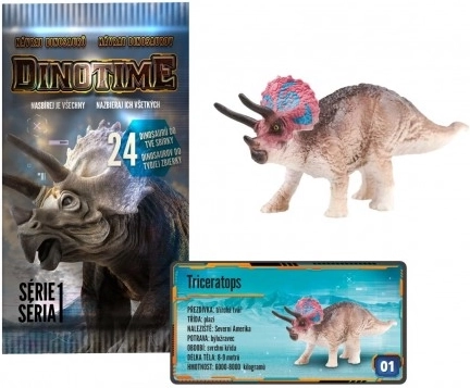 Figurka dinosaurus DINOTIME plastová, mix druhů, sáček 8 × 15 cm