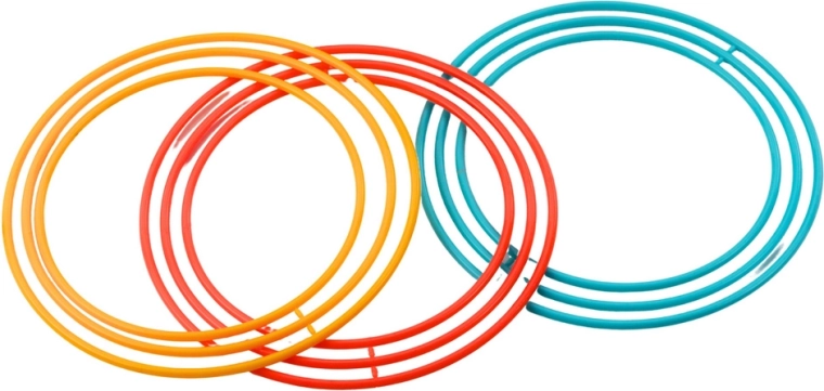 Barevné kroužky ve třech velikostech