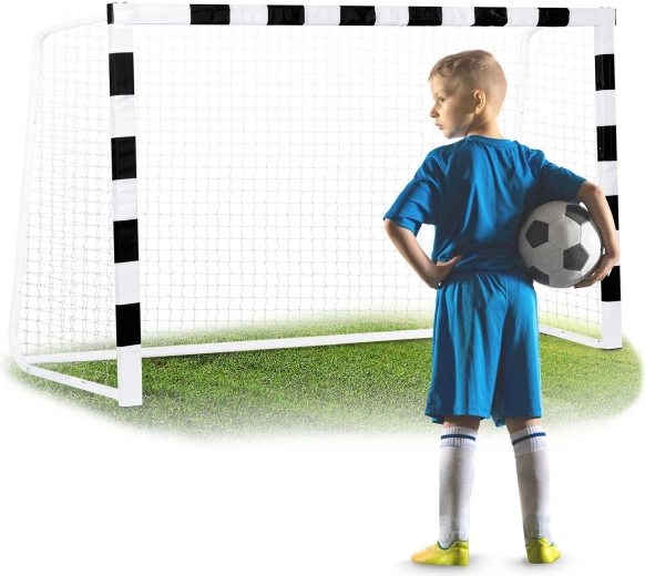 Fotbalová branka Neo-Sport 300 × 200 × 90 cm černo-bílá