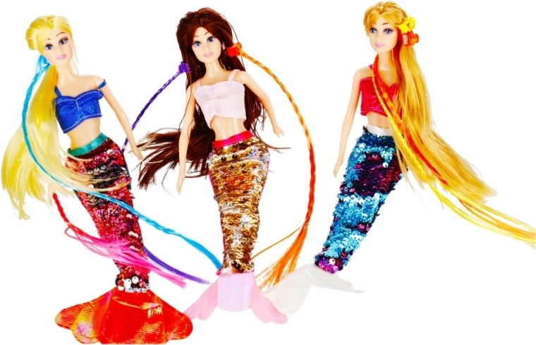 Třpytivý flitrový ocas pro magický efekt