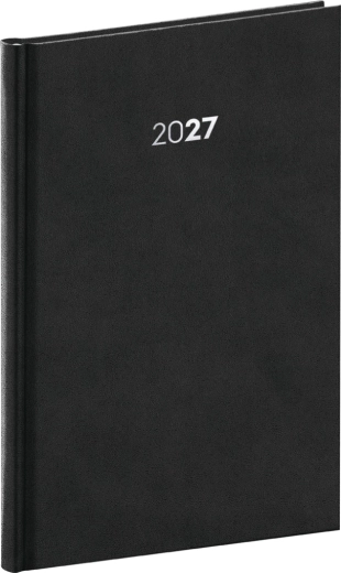 Notique týdenní diář balakon 2027 černý 15 × 21 cm