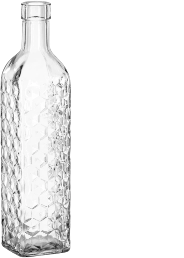Karbowaná láhev 500 ml s kovovým šroubovacím uzávěrem 28 mm