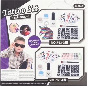 Tetovací sada s třpytkami pro děti