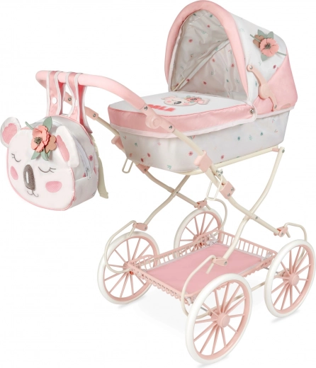 DeCuevas skládací kočárek pro panenky s batůžkem Koala 81 cm