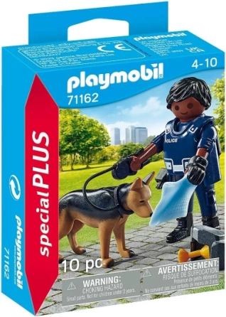 Figurka Playmobil Special Plus policista se služebním psem