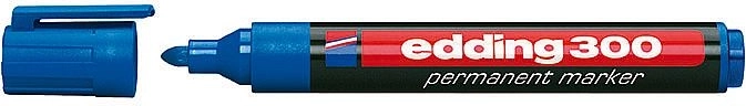 Průmyslový permanentní popisovač modrý Edding 300