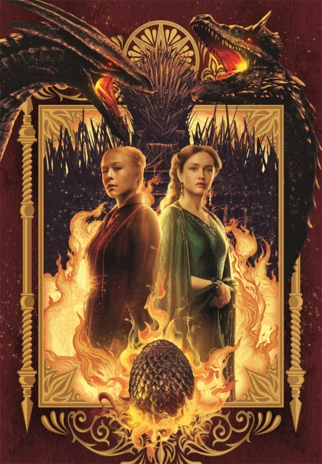 Puzzle 1000 dílků house of the dragon compact – CLEMENTONI