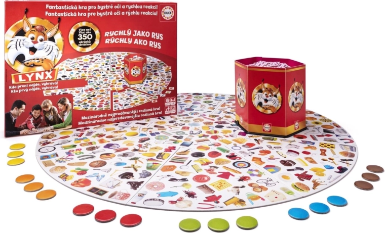 EDUCA Hra Lynx - Rychlý jako rys 350 obrázků