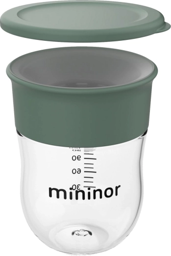 Mininor tréninkový hrneček 220 ml willow green