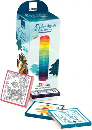vilac adventní kalendář s magnetickým puzzle