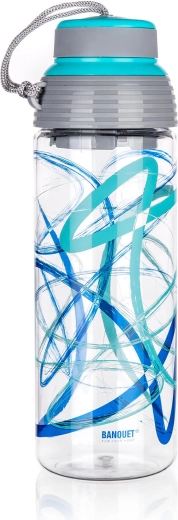 Láhev na pití z tritanu 550 ml BANQUET QUEST tyrkysová
