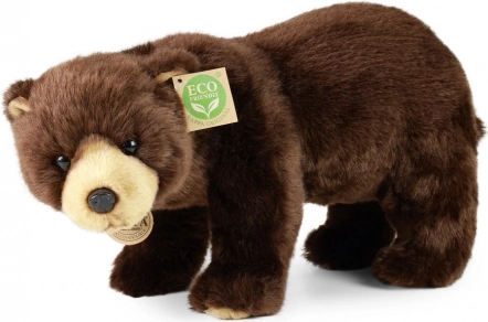 Plyšový hnědý medvěd stojící 40 cm eco-friendly