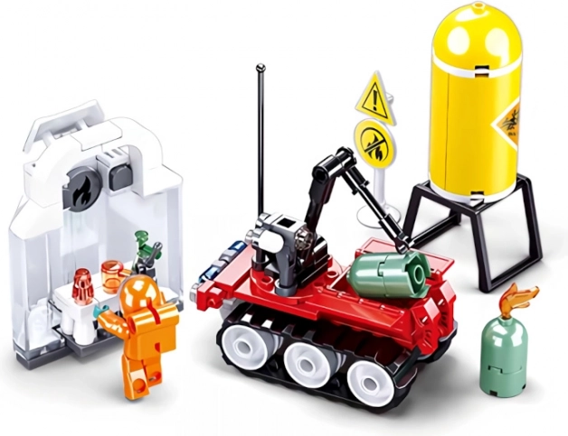 Sluban hasiči – dálkově ovládaný robot stavebnice