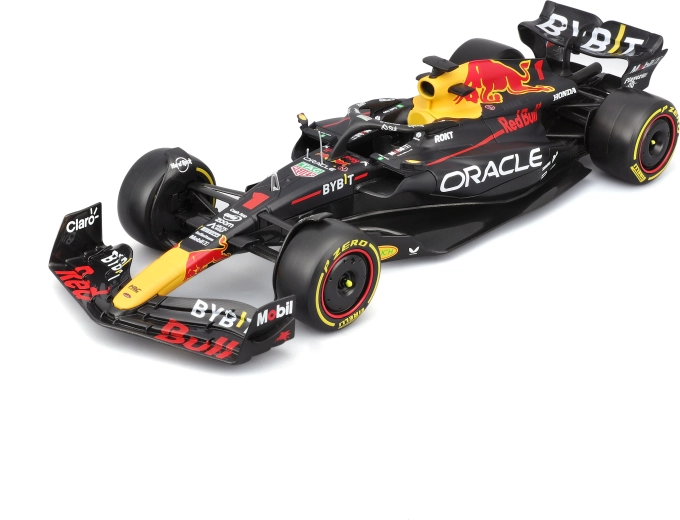 Kovový model 1:24 red bull racing rb19 2023 s jezdcem