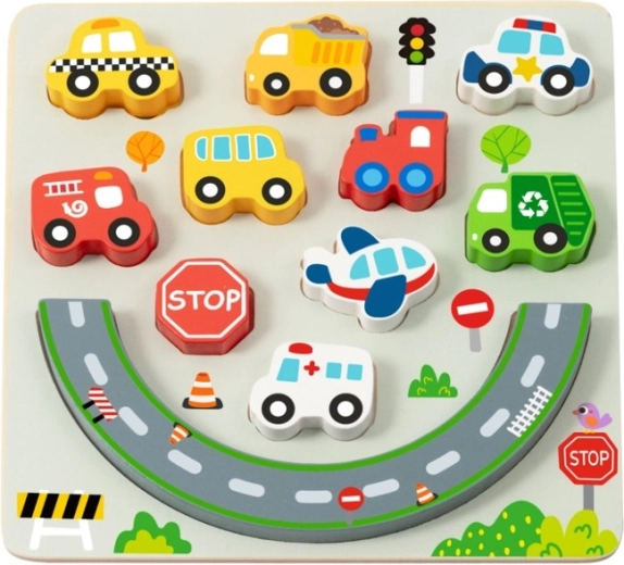 2Kids Toys balanční puzzle City 2 v 1