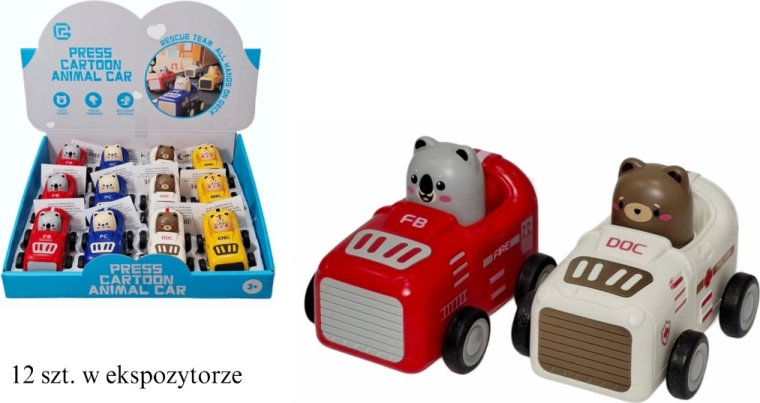 Autíčko pro batolata s pohonem „press and go“ - 1 kus