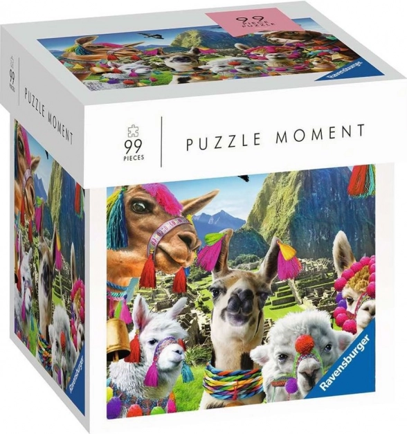 Ravensburger Puzzle Moment – lama, 99 dílků