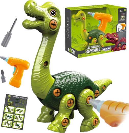 Woopie šroubovací stavebnice brachiosaurus s vrtačkou