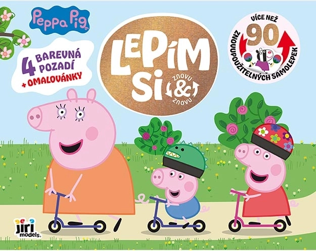 Lepím si znovu a znovu Prasátko Peppa