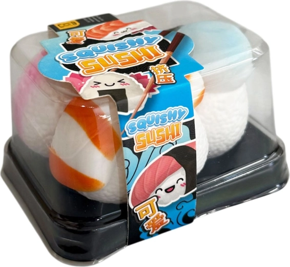Squishy sushi kawaii kamarádi – antistresová sada 3 ks