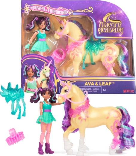 Unicorn Academy figurky Ava a Leaf s doplňky