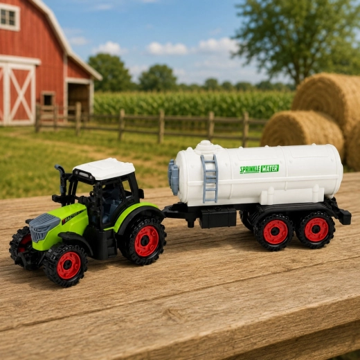 Působivá souprava traktor + přívěs