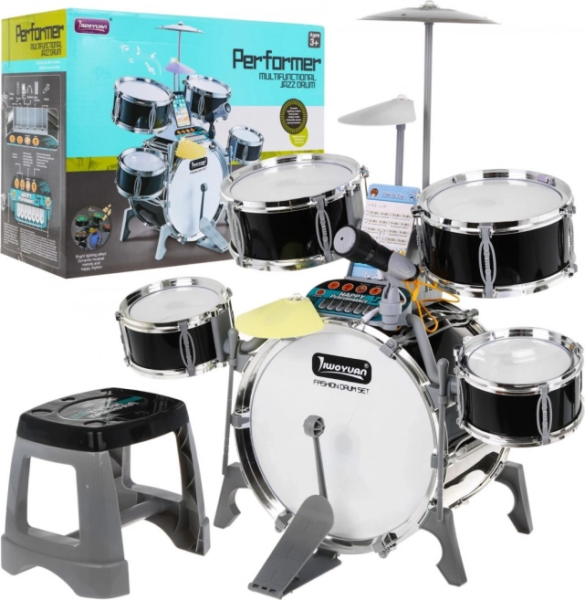 Dětský hudební set bubny + klávesy + mikrofon