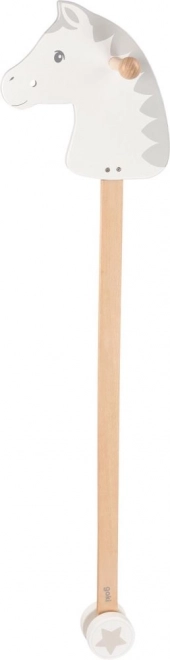 Dřevěný houpací koník Malá Hvězdička na tyči