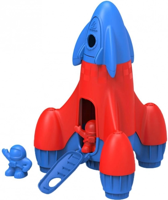 Green Toys raketa modrá – ekologická vesmírná hračka pro děti
