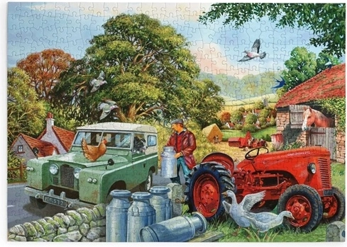 Puzzle Bob a jeho pes 500 velkých dílků