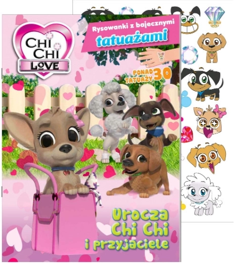 Chi Chi Love omalovánky s pohádkovými tetováními 1. díl