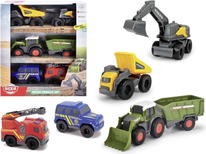 Dickie toys city micro set vozidel 6 ks