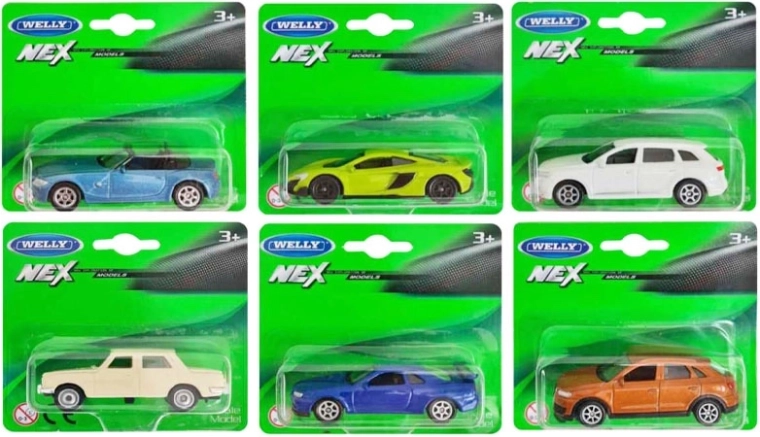 Model auta Welly 1:60 mix - 1 kus