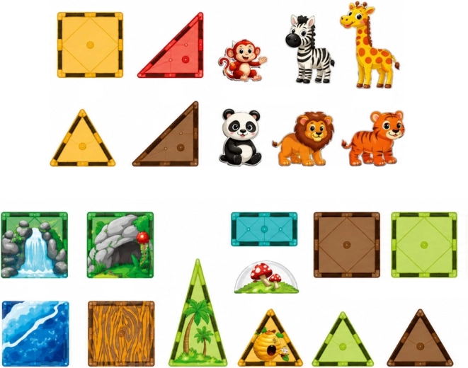 Džungle a zoo plné zvířat