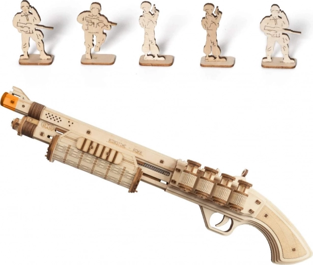 RoboTime 3D dřevěné mechanické puzzle brokovnice Terminátor