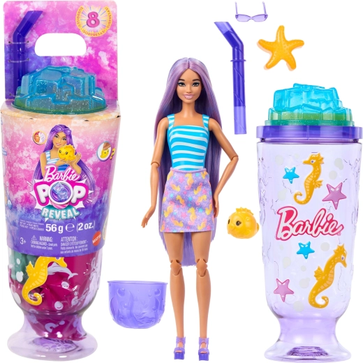 Mattel Barbie Pop Reveal podmořský svět – panenka s 8 překvapeními