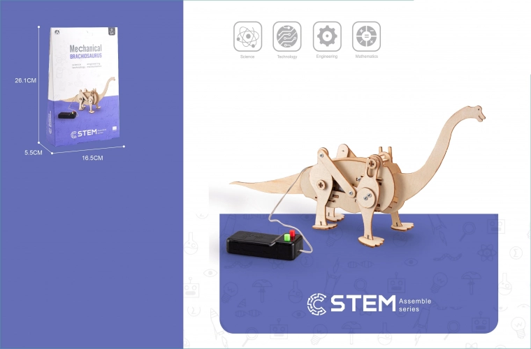 Stavebnice dinosaurus Brachiosaurus na kabel