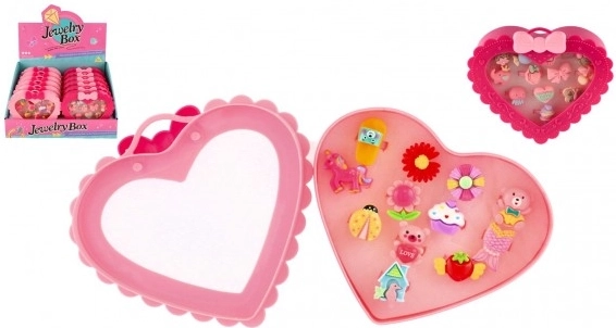 Sada nastavitelných plastových prstýnků - různé motivy