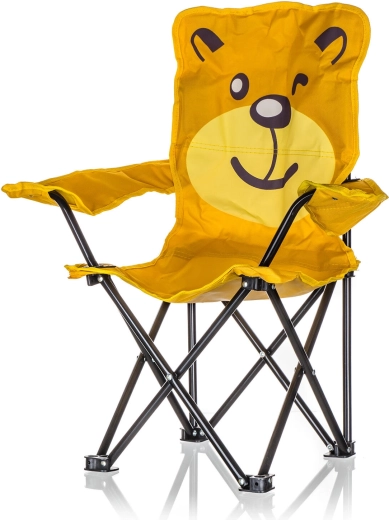 Skládací dětské křesílko s motivem BEAR, žluté