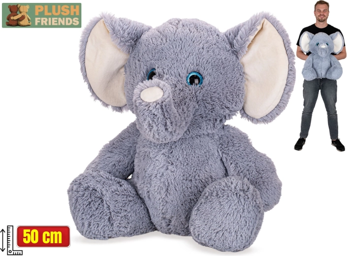 Plush Friends plyšový slon sedící 50 cm