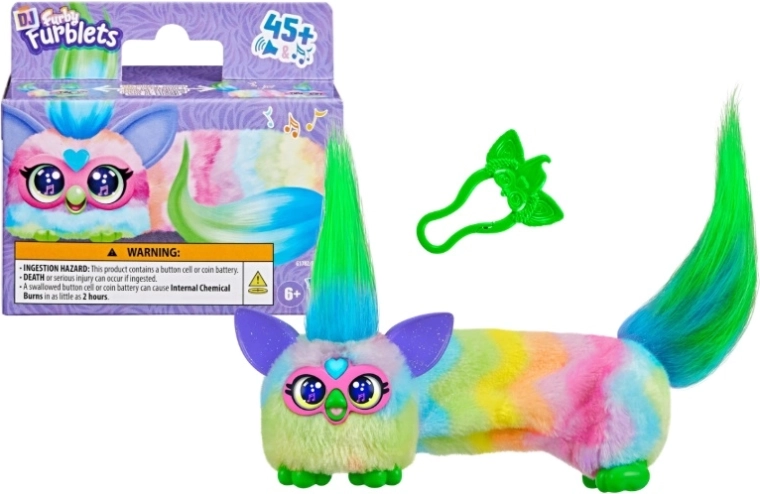Furby DJ Furblet Can Dee Swirl plyšová interaktivní hračka