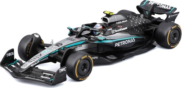 Bburago model formule 1 Mercedes-AMG Petronas W16 2025 Kimi Antonelli 1:43 v dekorativním boxu