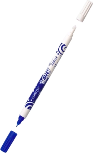 Oboustranný mazací korektor inkoustu BIC Ink Eater modrý