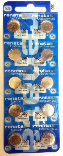 Renata 390 hodinková baterie 1,55 V, 60 mAh, balení 10 ks