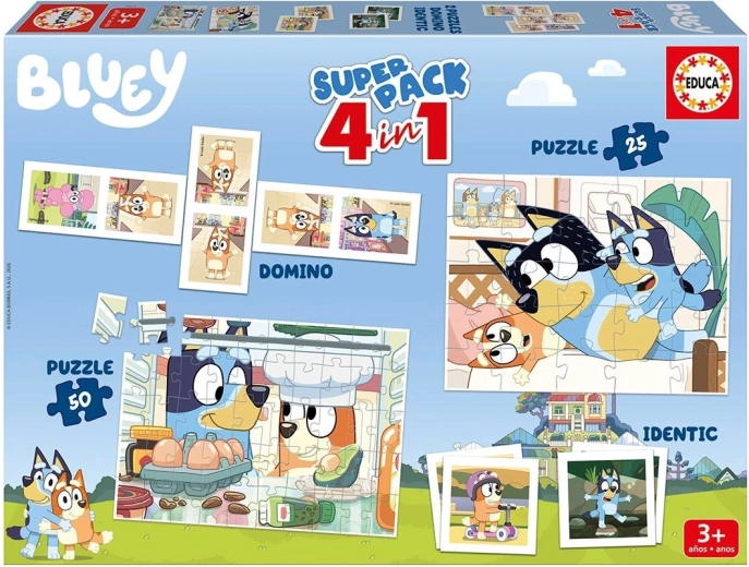 Educa soubor her Bluey 4 v 1