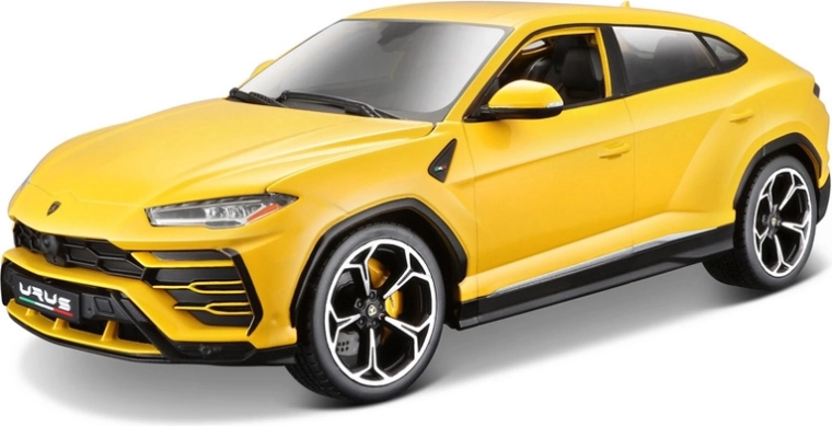 Model Lamborghini Urus v měřítku 1:18 žlutý