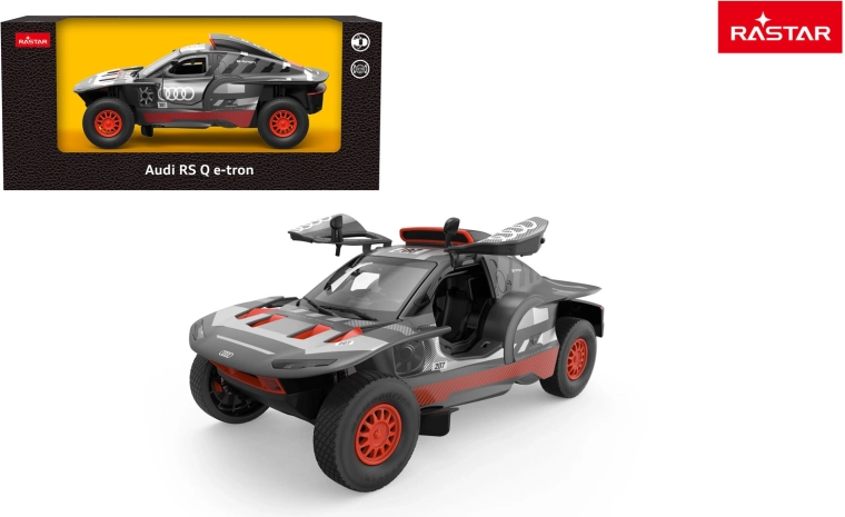 Kovové modelové auto Rastar Audi RS Q e-tron 1:24 šedé