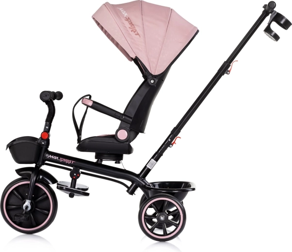 Komfort a ochrana díky stříšce a bezpečnostnímu sezení