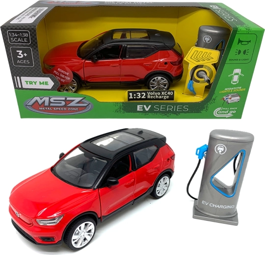 Kovový model 1:32 Volvo XC40 Recharge se světly a zvuky