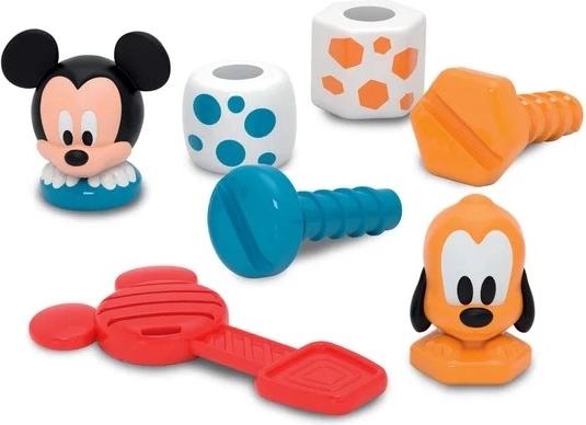Mickey a Pluto jako stavební společníci